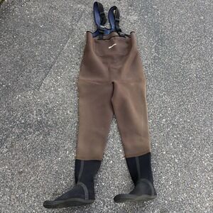 VTG Simms Neoprene Chest Waders Men's L Long Fishing Hunting Made USA Waterproof